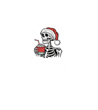 Dead inside, but it's christmas Negru model turcoaz pe tricou