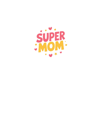 Super Mom Negru model negru pe tricou