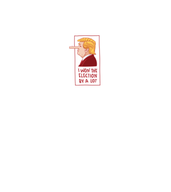 Pinocchio Trump model alb pe tricou