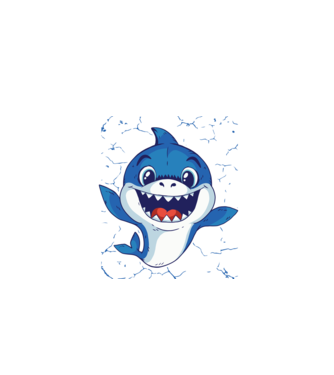 Baby Shark tricou drăguț cu rechin model turcoaz pe tricou