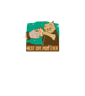 Best Cat Mom Ever - Cea mai bună mamă cu pisici model negru pe tricou