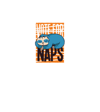 Votez pentru relaxare Leneș model negru pe tricou