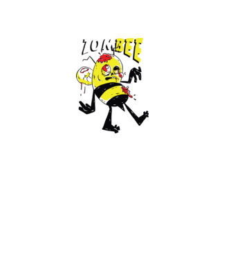 Zombee Albină Zombie model verde pe tricou