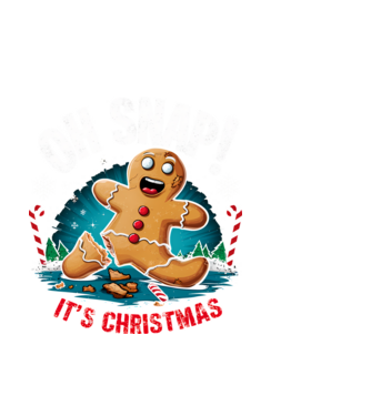 Oh snap! It's christmas Negru model negru pe tricou
