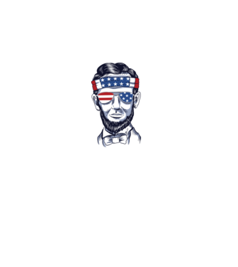 Lincoln USA model gri pe tricou