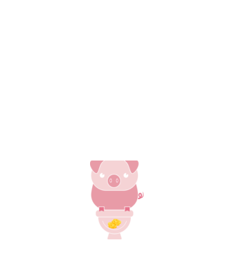 Little Pig model negru pe tricou