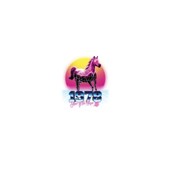 1978 Year of the Horse model negru pe tricou