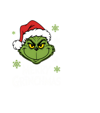 Merry Grinchmas Negru model negru pe tricou