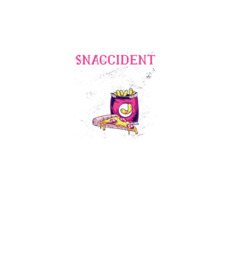 Snaccident model negru pe tricou