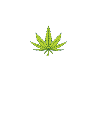 Frunză de marijuana model verde pe tricou