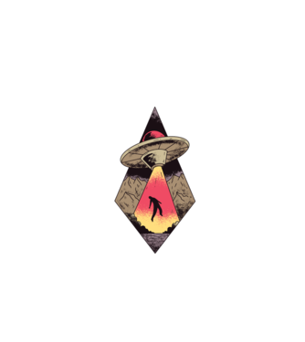 Dor de casă alien model negru pe tricou