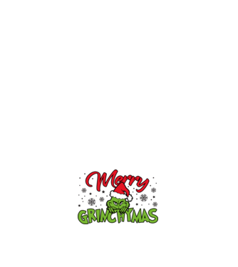 Merry Grinchymas - Grinch model alb pe tricou