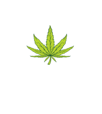 Frunză de marijuana model turcoaz pe tricou