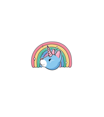 Pisică Unicorn model  pe tricou