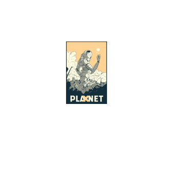 Planet X model gri pe tricou