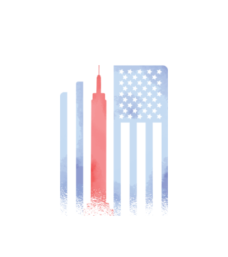 Usa Empire State Building model alb pe tricou