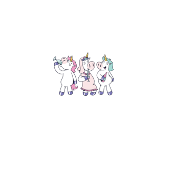 Unicorn Mireasă Petrecerea burlăcițelor model nisipiu pe tricou