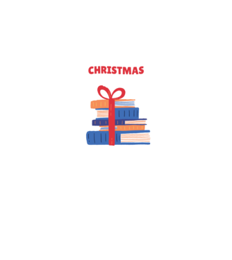 All I want for Christmas is Books tricou cu cărți model negru pe tricou