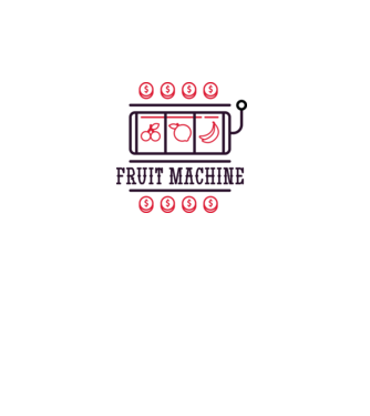 Fruit Machine Slot Machine model alb pe tricou