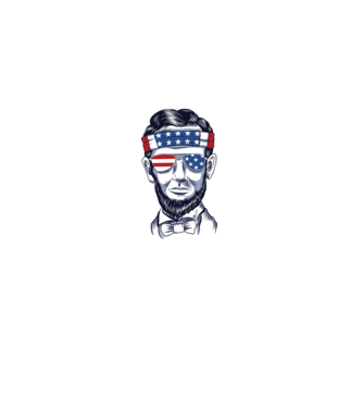 Lincoln USA model gri pe tricou