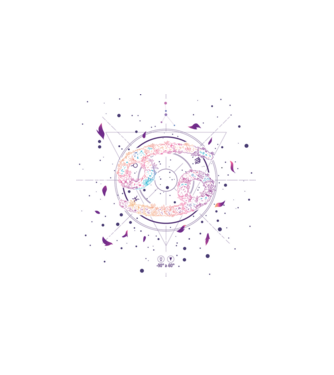 Cancer Zodiac model alb pe tricou