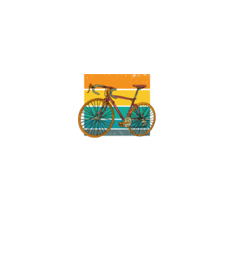 Bicicletă Retro model negru pe tricou