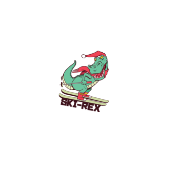 Ski Rex model gri pe tricou