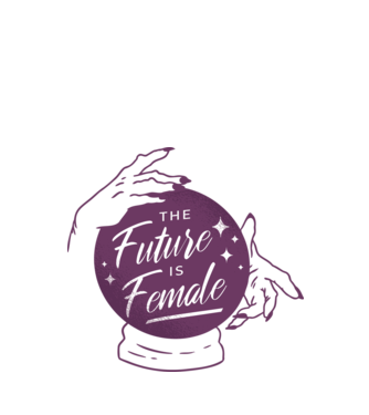 Future is Female Ziua Femeii model alb pe tricou