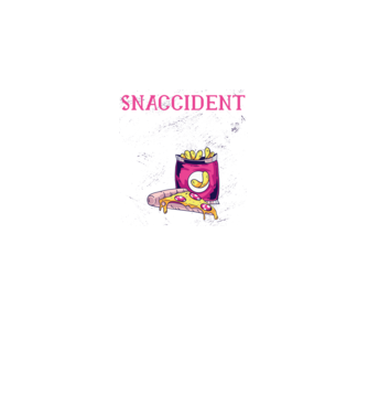 Snaccident model negru pe tricou