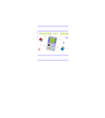 I paused my game to be here - Gamer pulovăr urât model negru pe tricou