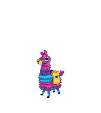 Fortnite LLama - Tricou gamer cu lama model negru pe tricou
