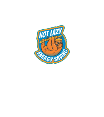 Not Lazy, Energy Saving - Leneș model negru pe tricou