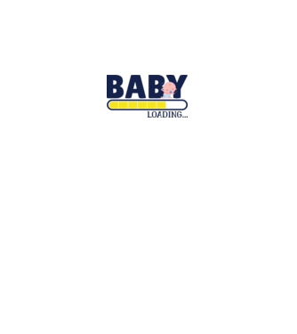Baby is loading - tricou amuzant pentru mămici model alb pe tricou