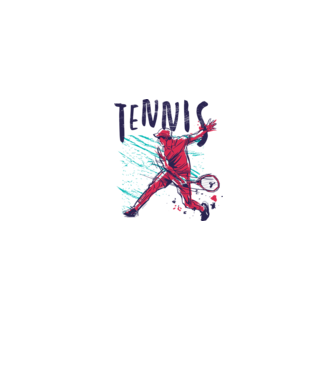 Tennis model gri pe tricou