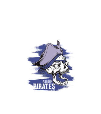 Airship Pirates 2 - Pirat model turcoaz pe tricou