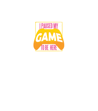 I paused my game to be here tricou amuzant Gamer model negru pe tricou