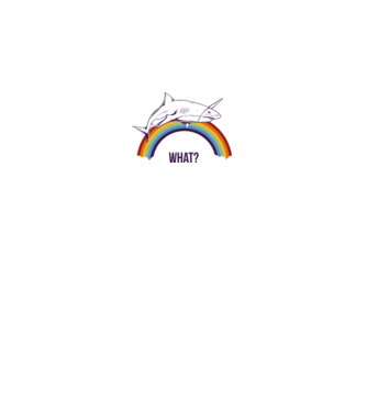 Rechin unicorn model alb pe tricou