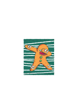Turtă dulce DAB Crăciun model alb pe tricou