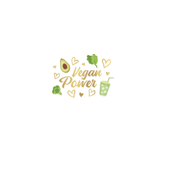 Vegan Power tricou vegan model verde închis pe tricou