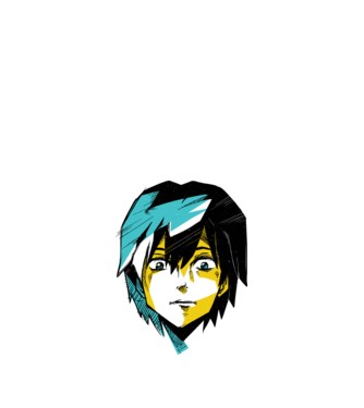 Cap Anime model alb pe tricou