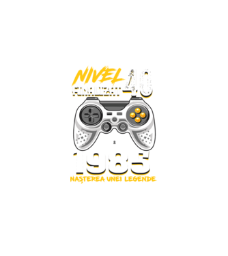Nivel Finalizat 40 1985 model negru pe tricou