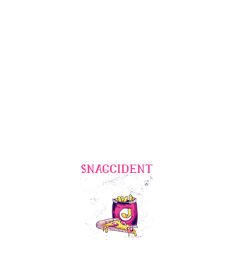 Snaccident model negru pe tricou