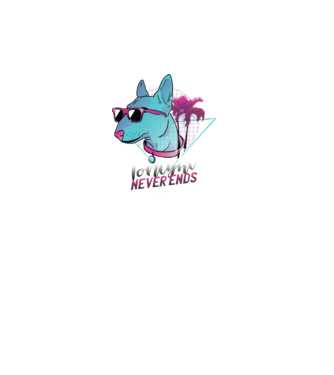 Bullterrier Neon Retro tricou amuzant model turcoaz pe tricou