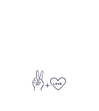 Peace + Love model negru pe tricou