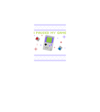 I paused my game to be here - Gamer pulovăr urât model negru pe tricou