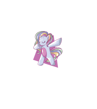 Unicorn DAB model albastru închis pe tricou
