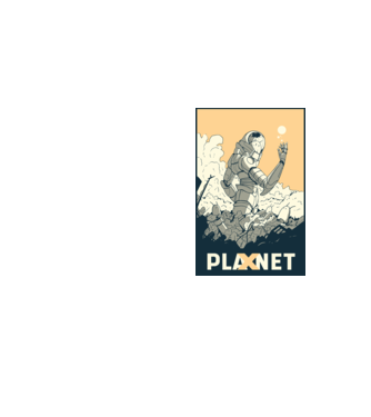 Planet X model galben neon pe tricou
