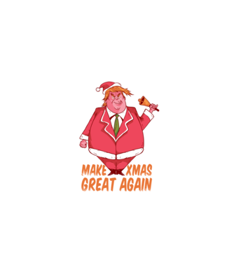 Make Xmas Great again Trump tricou amuzant Crăciun model albastru închis pe tricou