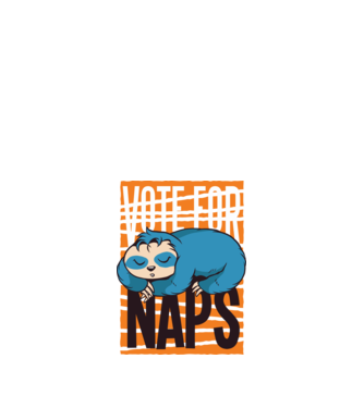 Votez pentru relaxare Leneș model negru pe tricou