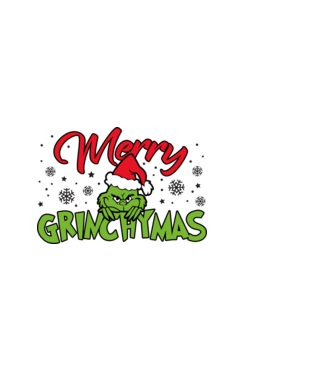 Merry Grinchymas - Grinch model albastru închis pe tricou